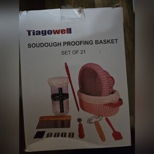 Tiagowell Red Sourdough Proofing Basket Set